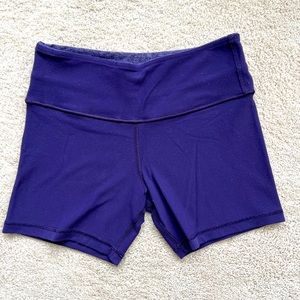 Lululemon shorts size 4. Eggplant color with accents.